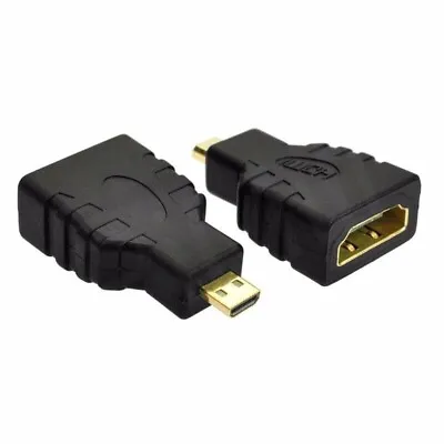 Raspberry Pi 4 Model B Micro HDMI Type D Male To HDMI Female Adapter Connector • $10.99