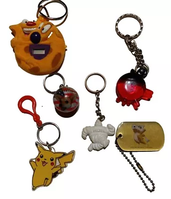 Vintage 90s-early00s Pokemon &Pop Culture Keychain Lot • $12.99