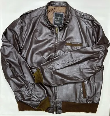 Vintage Cooper Leather Men’s Jacket USA Brown Size 48 • $99.99