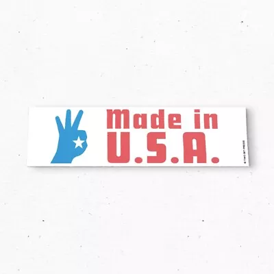 MADE IN USA Bumper Sticker - Classic America Vintage Style - Vinyl Decal 80s 90s • $12.99