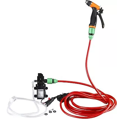 12V Electric Washer Pump Kit Portable High Pressure Water Pump 100W 160PSI Auto • $37.99