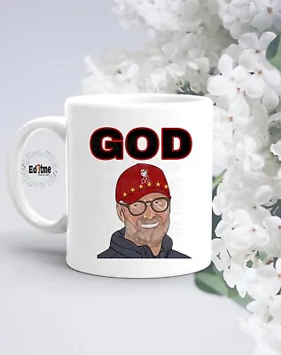 Liverpool FC Klopp 'GOD ' 11oz Mug (Great Gift) Jurgen Klopp  FAN • £6.99