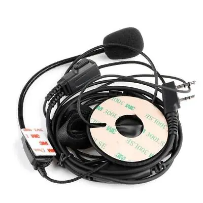 2Pin Helmet Motorcycle Race Two Way Radio Headset Microphone For Kenwood Baofeng • £14.91