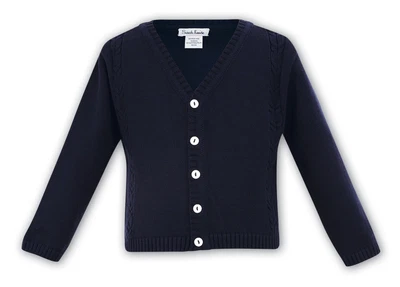 £9.99 • Buy SARAH LOUISE Baby Boy Button Up Cardigan In Navy Blue BNWT