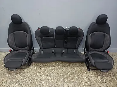 Mini Cooper F55 Fabric Cloth / Leather Interior Sport Seats Carbon Black Heated • £425