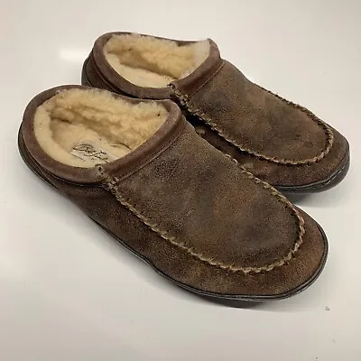 Bob Timberlake Shearling Mens Size 8 Cabelas Slippers House Shoes • $24.73