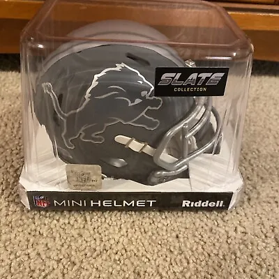 2024 Detroit Lions Helmet Riddell Replica Mini Speed Style Slate Alternate • $39.95
