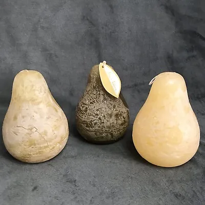 Vance Kitira Pear Set Of 3 Candles Clean-Burning Environmental-Friendly Unsented • $30