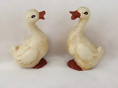 Vintage Artist Signed Pair Of Adorable Hand Made Duck Figures • $12.99