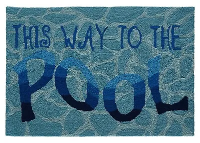 THIS WAY TO THE POOL INDOOR OUTDOOR AREA RUG - 30  X 48  • $79.80