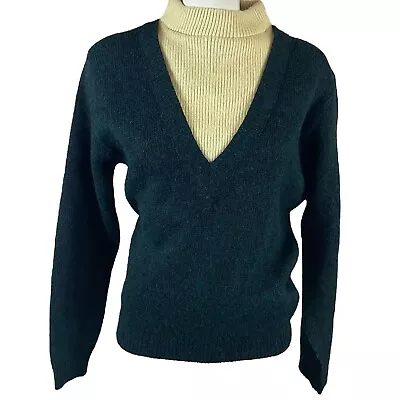 Vintage Kandahar Womens Nordic Sweater 2 Tone Turtleneck Union TagUSA  T508 • $18.95