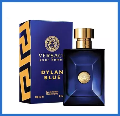 Versace Pour Homme Dylan Blue EDT Cologne For Men 3.4 Oz New In Box • $38.99