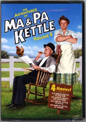 Adventures Of Ma & Pa Kettle - 1955 - 2 Dvd Set -volume 2 - 316 Minute Of Comedy • $6.50