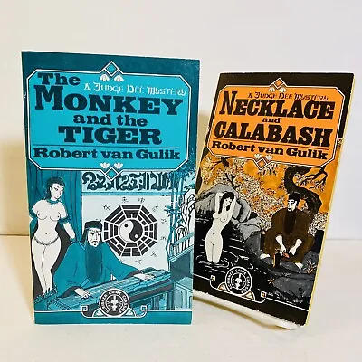 Robert H. Van Gulik LOT OF 2; (Paperbacks) W/ Necklace & Calabash & The Monkey • $6.20