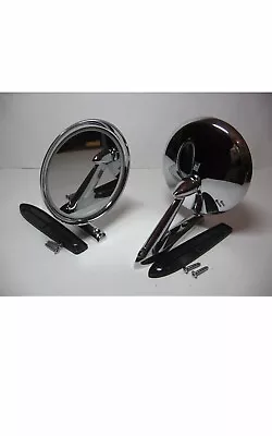 Valiant Chrysler Chrome Metal Door Round Mirrors Coupe Vg Vh Ve Vc Regal Charger • $148