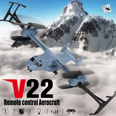 SYMA 2.4G 4CH Remote Control RC V-22 Osprey Model Military Helicopter Plane Toys • $65.79