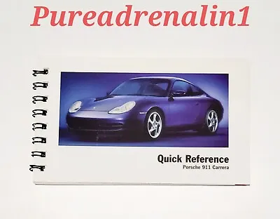 1999 2000 2001 Porsche 996 911 Carrera 4 C4 C4S Quick Reference Book Guide • $24.95