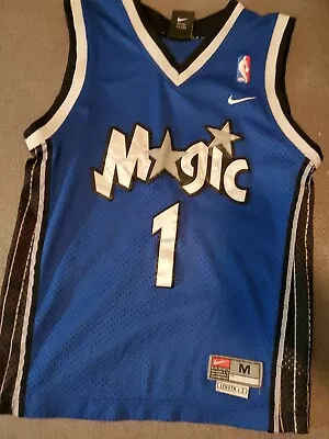 Boys Med Nike Vintage Tracey McGrady NBA Jersey Orlando Magic Stitched Sm Stain • $29.99