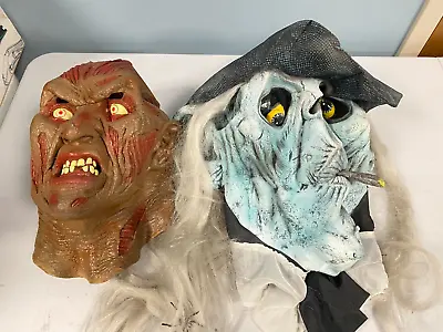 2 Vintage Halloween Masks Lot • $19.95