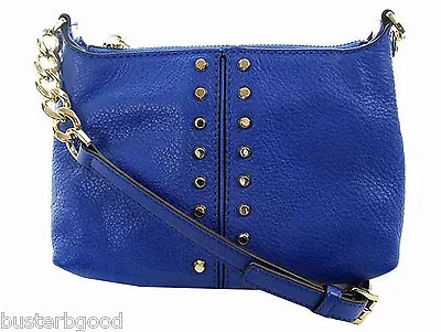 Michael Kors Astor Chain Small Crossbody Bright Blue Nwt $168 • $79.99