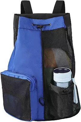 Carinacoco Unisex Swim Bag Mesh Drawstring Backpack Swimming Bags Swimming Eq... • $25.94