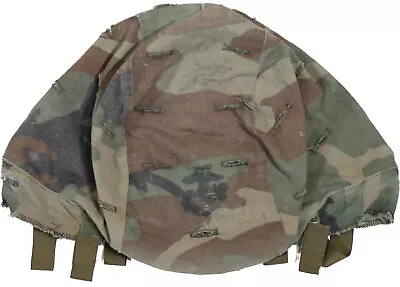 Medium/Large USMC Woodland BDU PASGT LWH Helmet Cover US Marine Corps W EGA M/L • $24.95