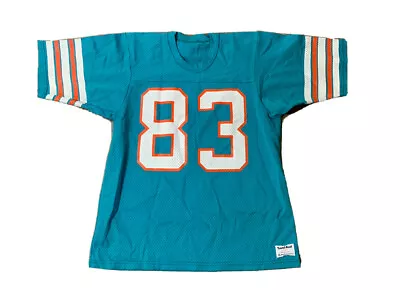 VTG 80’s Miami Dolphins Mark Clayton Sand Knit Macgregor Jersey Size M/L • $44