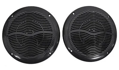 Pair Rockville RMC65B 6.5  600 Watt Waterproof Marine Boat Speakers 2-Way Black • $39.95
