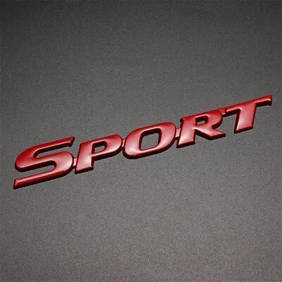 $7.22 • Buy Red Sport Logo Emblem Badge Sticker Decal Metal Fit For Car Trunk Tailgate Decor
