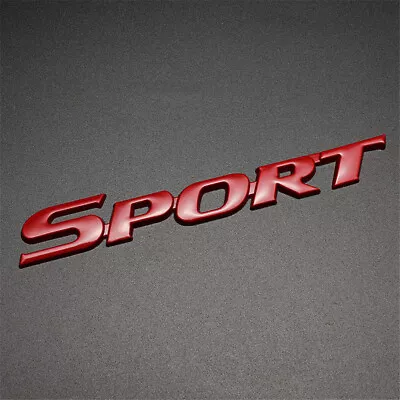 Red Sport Logo Emblem Badge Sticker Decal Metal Fit For Car Trunk Tailgate Decor • $8.90