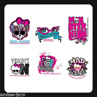 Monster High Tattoos X 12 Pieces Party Favours Birthday Supplies Fun Loot Ideas • $4.50