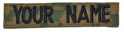 Single Custom Name Tape W/ Hook Fastener Backing - Woodland Marpat • $2.63