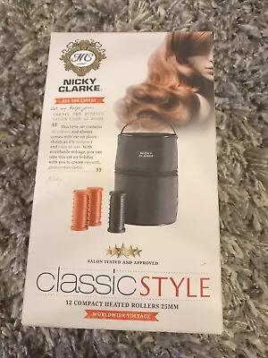 NICKY CLARKE Classic Compact Heated Rollers Brand New In Original Packaging  • £25