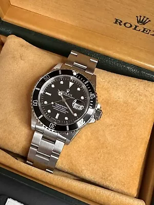 Rolex Submariner Men's Black Watch - 16610 • £7750