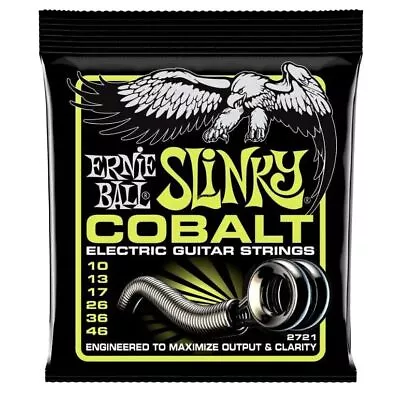 Ernie Ball Regular Slinky Cobalt Electric Guitar Strings - 10-46 Gauge • $12.21