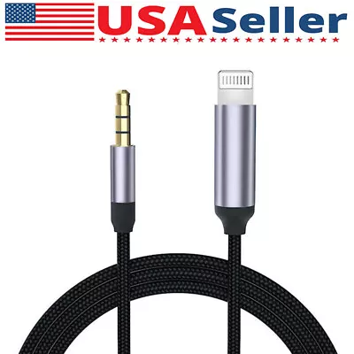 For IPhone 7 8 X XR 11 12 13 Pro Max 8 Pin To 3.5mm AUX Audio Car Adapter Cord • $4.98