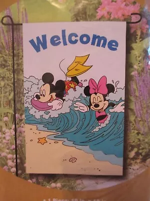 Disney Mickey & Minnie Mouse - Summer Surfing At The Beach - 12  X 18  NIP • $9.97