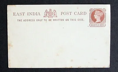 GB Unused QV Postcard East India • £9.99