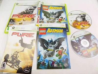 Mint Disc Xbox 360 Lego Batman / Pure Double Pack - Inc Manual • $10.14