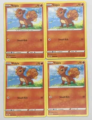 $1.75 • Buy 2021 POKEMON TCG FUSION STRIKE Vulpix X4 4x Common Playset #029/264 Unplayed!