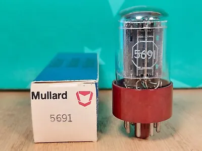 Single RCA (Mullard Label) 5691 NOS NIB Special Red Black Plate Vacuum Tube • $100