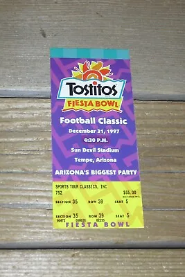 $69.95 • Buy 1997 Fiesta Bowl - Kansas State Wildcats Vs Syracuse Orangemen - Full Ticket