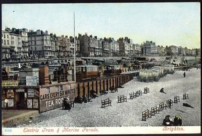 £6.95 • Buy Volks Electric Tram & Marine Parade, Brighton. Pre-1914 Vintage Postcard