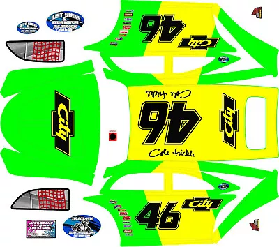 PROLINE VW BUG Losi 5ive T 5t HPI Decals Stickers COLE TRICKLE CITY FLUORESCENT  • $60