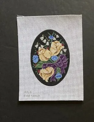 $19.97 • Buy Melissa Shirley Designs Hand-painted Needlepoint Canvas Yellow Tulips In Ribbon