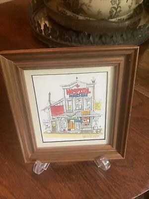 Roger Mason Framed & Matted Signed Hand-Watercolored Print HOSPITAL NURSES ONLY • $17.99