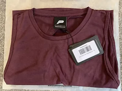 Pursue Fitness Women’s Knot Back Crop Tank Top Maroon Size Medium • £12