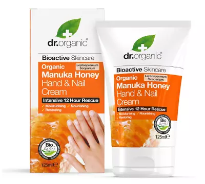 DR ORGANIC Manuka Honey Hand Amp Nail Cream 125 Ml • £9.47