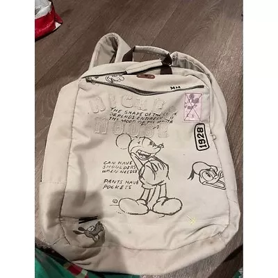 Disney Vintage Style Mickey Mouse And Friends Screen Art Backpack With Patch • $40