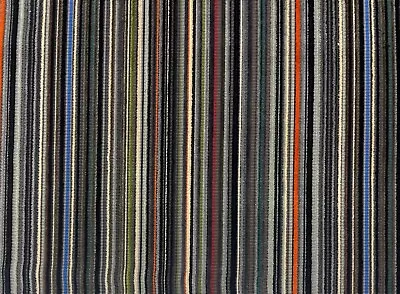 Paul Smith Maharam Epingle Stripe Lead Gray Velvet Designer Fabric 34 L X 35 W • $47.99